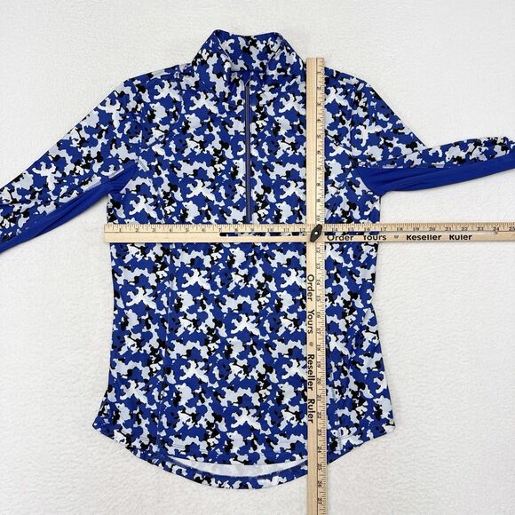 Zero Restriction Golf Pullover Top Womens Size Small Blue Camouflage Performance - Picture 8 of 10